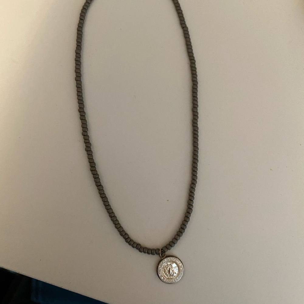 Saint Christopher Beach Stone Choker